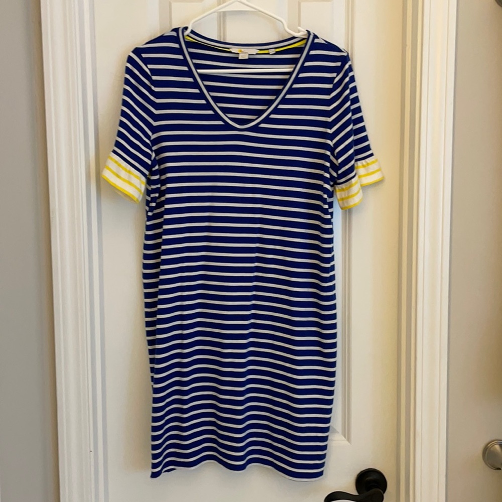 Boden royal and yellow dress